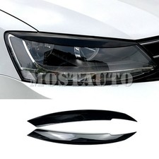 Tampa de sobrancelha para Volkswagen VW Jetta MK6 farol preto acabamento 2010-2018, usado comprar usado  Enviando para Brazil
