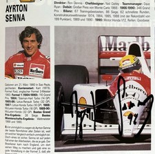 Ayrton senna signiert gebraucht kaufen  Tangstedt