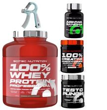 ScitecProtein100% Whey 2350g +Creatin 300g+Testo Punch 120kap+ Ashwagandah 60kap comprar usado  Enviando para Brazil