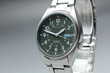 Usado, [Quase em perfeito estado] Seiko 5 7S26-00D0 mostrador verde militar dia/data relógio masculino AT Japão comprar usado  Enviando para Brazil