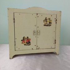 Armário de brinquedos móvel de madeira móveis vintage para bonecas da década de 1940 bem preservado comprar usado  Enviando para Brazil