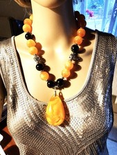 Collier créateur ambre d'occasion  Raon-l'Étape