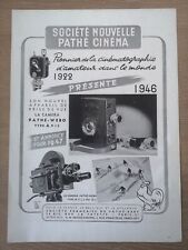 Publicité 1946 pathé d'occasion  Bordeaux-