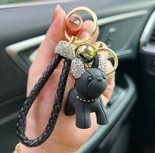 Usado, Chaveiro de resina buldogue francês bolsa/bolsa charme novo em folha chaveiro escolha a cor comprar usado  Enviando para Brazil