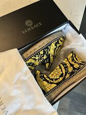 Alpargatas de lona Versace "Tessuto" estampa barroca, padrão "Nero" tamanho 13 masculinas comprar usado  Enviando para Brazil