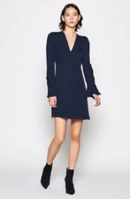 NOVO Vestido de Seda Joie Abnar $378 Tamanho 4 Azul Marinho Meia-Noite, usado comprar usado  Enviando para Brazil