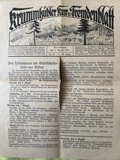 Krummhübel kur fremdenblatt gebraucht kaufen  Leipzig