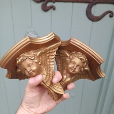Pair cherub plaster for sale  SCUNTHORPE