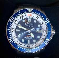 Reloj Citizen Promaster BJ7111-86L Eco-Drive Marino Buceo Azul Blanco Titanio segunda mano  Embacar hacia Mexico