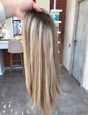 Usado, Peruca feminina 100% cabelo humano cinza marrom loiro claro destaques 13x4 renda frontal comprar usado  Enviando para Brazil