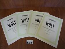 Livros de canções de espanhol completos de Hugo Wolf para voz e piano - edição partituras de Peters comprar usado  Enviando para Brazil