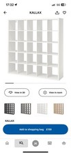 Ikea kallax 5x5 for sale  DERBY