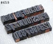 Alphabet number letterpress d'occasion  Expédié en Belgium