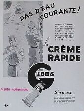 Publicite gibbs creme d'occasion  Cires-lès-Mello