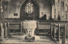 Cartão postal vintage Botley Hampshire interior dos bancos Church Pews comprar usado  Enviando para Brazil