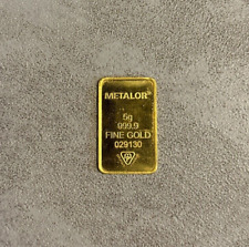 Metalor gold bar for sale  SUNBURY-ON-THAMES