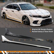 Usado, Saia lateral extensão 2 tons branco pérola preta Honda Civic MC FE180 2022-2025 comprar usado Usado, Saia lateral extensão 2 tons branco pérola preta Honda Civic MC FE180 2022-2025 comprar usado  Enviando para Brazil
