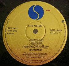 THE RAMONES ITS ALIVE - ORIGINAL UK SIRE 12" VINYL LP SEE DESCRIPTION comprar usado  Enviando para Brazil