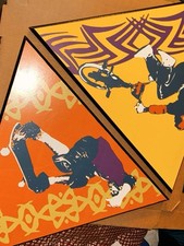 Usado, 2 esportes radicais arte de parede skate e bicicleta. Triângulo de madeira chanfrada 22 pol. comprar usado  Enviando para Brazil