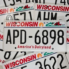 Wisconsin license plate for sale  North Stonington