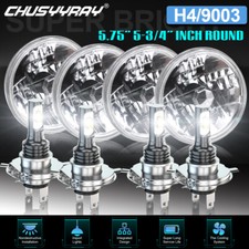 Farol de LED 5,75" 5-3/4" redondo feixe Hi/Lo lâmpadas H4 para Chevy Corvette Impala comprar usado  Enviando para Brazil