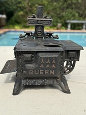Usado, Forno fogão a lenha vintage em miniatura tamanho casa de bonecas ferro fundido Queen comprar usado  Enviando para Brazil