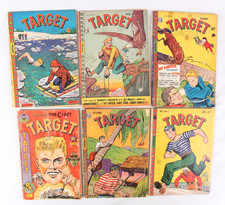 Lote de 6 Quadrinhos Target, Vol. 5 #4, Vol. 8 #1, 2, 7, 9, Vol. 9 #2, todos 1.5 a 2.0, usado comprar usado  Enviando para Brazil