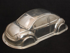 Volkswagen VW New Beetle Bug 3D forma de molde de panela de bolo resistente aço Stadter 13", usado comprar usado  Enviando para Brazil