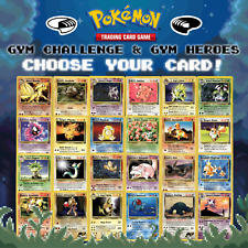 Pokémon Cards Gym Challenge & Gym Heroes: escolha seu card! LP/NM WOTC comprar usado  Enviando para Brazil