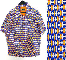 Usado, Nova Camisa Masculina Colorida Geométrica Retrô WIL STILES Palm Springs Anos 1960 Não Usada 3XL comprar usado  Enviando para Brazil