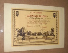 Attestato lode studio usato  Settimo Torinese