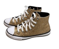 Tênis Converse All Star Chuck Taylor Kids dourado tamanho 2 comprar usado  Enviando para Brazil