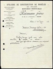 Facture 1913 haismann d'occasion  Joinville