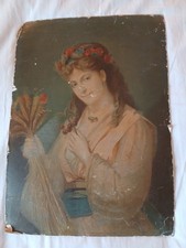Chromolithographie portrait fe d'occasion  Clermont-l'Hérault