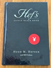HUGH M. HEFNER AUTOGRAPHED "HEF's LITTLE BLACK BOOK" 2004 PLAYBOY EMPIRE MEMOIR comprar usado  Enviando para Brazil