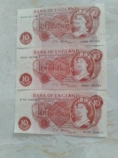 Ten shilling notes for sale  PEVENSEY