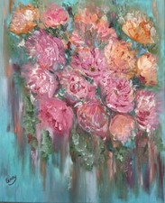 ölbild gemälde blumen gebraucht kaufen  Stuttgart