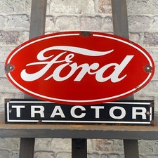 Placa de esmalte Ford 18,1x11,4" (46x29cm) boa decoração de oficina de serviço de garagem para trator comprar usado  Enviando para Brazil