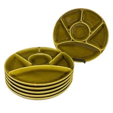 Fondue plates retro for sale  LEYLAND