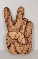 Wooden hand peace for sale  Bartlesville