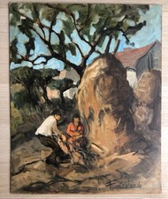 Quadro contadini campagna usato  Calvizzano