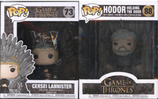 J Funko POP Game of Thrones 6" LOTE (2) Cersei 73 Hodor 88 CAIXA DANIFICADA +Protetor comprar usado  Enviando para Brazil