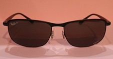 Óculos de sol Ray-Ban cromado polarizado 3671 canais armação preta fosca lente cinza masculino comprar usado  Enviando para Brazil