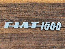 Usado, Emblema de carro vintage 1960 FIAT 1500 emblema traseiro Itália Automobilia original comprar usado  Enviando para Brazil