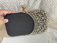 Black crystal evening for sale  LUTON