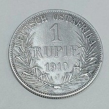 Usado, DEUTSCH OSTAFRIKA GUILELMUS 11 Imperator 1 Rúpia 1910 J En Muito bom comprar usado  Enviando para Brazil
