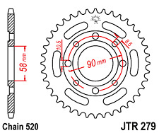 Rear black sprocket for sale  IPSWICH