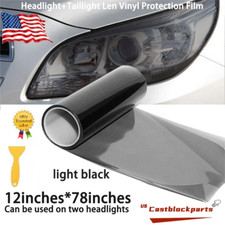 Farol de fumaça preto brilhante 12"X78" + lanterna traseira farol de neblina filme colorido vinil comprar usado  Enviando para Brazil