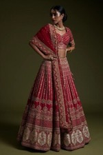 Estilo indiano Rangum seda lehenga choli com dupatta para uso de casamento feminino comprar usado  Enviando para Brazil