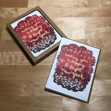 7 cartões e envelopes em branco Cynla ilustração em papel 100% reciclado por Cindy LaColla comprar usado  Enviando para Brazil